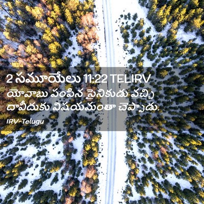 Picture 02 - 2 సమూయేలు 11:22 TELIRV - యోవాబు పంపిన - Bible Verse Picture