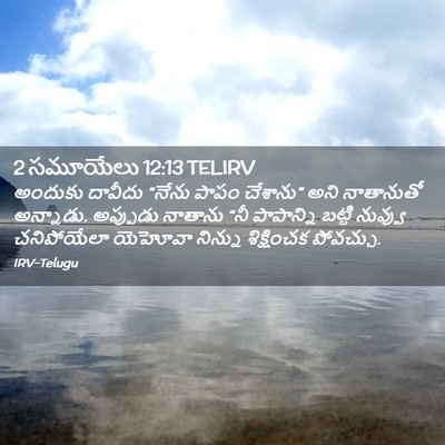 Picture 02 - 2 సమూయేలు 12:13 TELIRV - అందుకు దావీదు - Bible Verse Picture