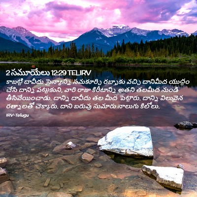 Picture 02 - 2 సమూయేలు 12:29 TELIRV - కాబట్టి దావీదు - Bible Verse Picture