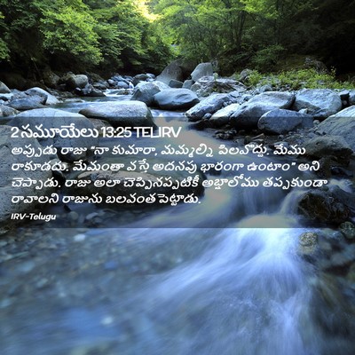 Picture 02 - 2 సమూయేలు 13:25 TELIRV - అప్పుడు రాజు “నా - Bible Verse Picture