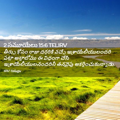 Picture 02 - 2 సమూయేలు 15:6 TELIRV - తీర్పు కోసం రాజు - Bible Verse Picture