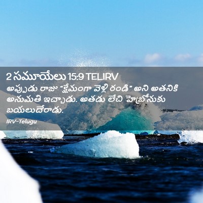 Picture 02 - 2 సమూయేలు 15:9 TELIRV - అప్పుడు రాజు - Bible Verse Picture