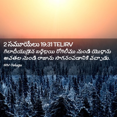 Picture 02 - 2 సమూయేలు 19:31 TELIRV - గిలాదీయుడైన - Bible Verse Picture