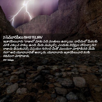 Picture 02 - 2 సమూయేలు 19:43 TELIRV - ఇశ్రాయేలువారు - Bible Verse Picture