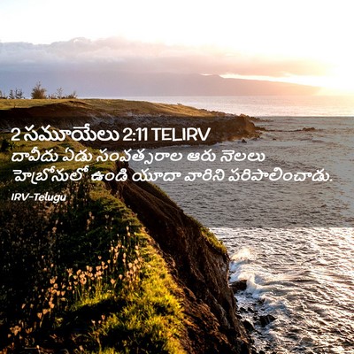 Picture 02 - 2 సమూయేలు 2:11 TELIRV - దావీదు ఏడు - Bible Verse Picture
