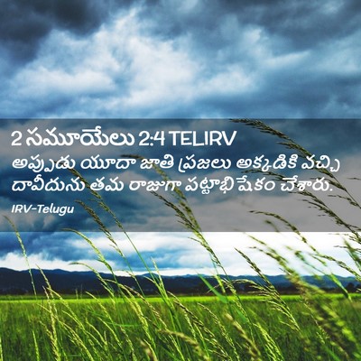 Picture 02 - 2 సమూయేలు 2:4 TELIRV - అప్పుడు యూదా జాతి - Bible Verse Picture