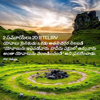 Picture 02 - 2 సమూయేలు 20:11 TELIRV - యోవాబు సైనికుడు - Bible Verse Picture