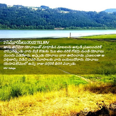 Picture 02 - 2 సమూయేలు 20:22 TELIRV - తాను తెలివిగా - Bible Verse Picture