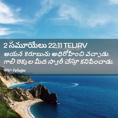 Picture 02 - 2 సమూయేలు 22:11 TELIRV - ఆయన కెరూబును - Bible Verse Picture