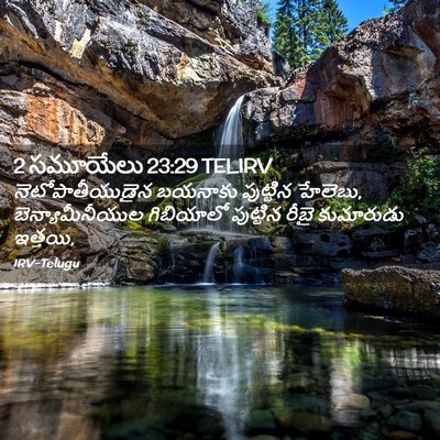 Picture 02 - 2 సమూయేలు 23:29 TELIRV - నెటోపాతీయుడైన - Bible Verse Picture