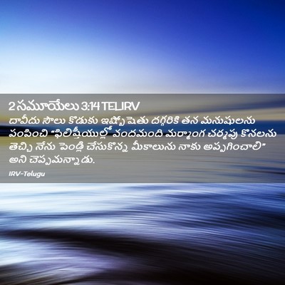 Picture 02 - 2 సమూయేలు 3:14 TELIRV - దావీదు సౌలు - Bible Verse Picture