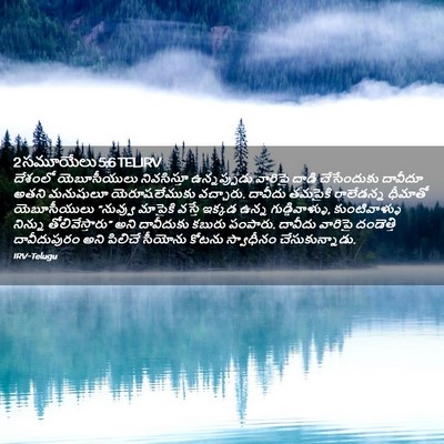 Picture 02 - 2 సమూయేలు 5:6 TELIRV - దేశంలో యెబూసీయులు - Bible Verse Picture