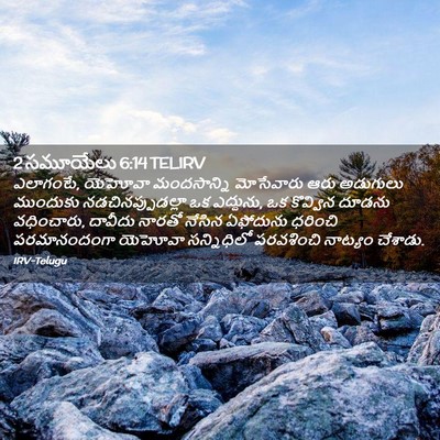 Picture 02 - 2 సమూయేలు 6:14 TELIRV - ఎలాగంటే, యెహోవా - Bible Verse Picture