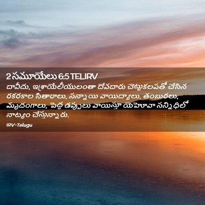 Picture 02 - 2 సమూయేలు 6:5 TELIRV - దావీదు, - Bible Verse Picture