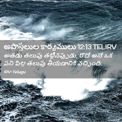 Picture 02 - అపొస్తలుల కార్యములు 12:13 TELIRV - అతడు తలుపు - Bible Verse Picture