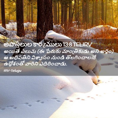 Picture 02 - అపొస్తలుల కార్యములు 13:8 TELIRV - అయితే ఎలుమ (ఈ - Bible Verse Picture