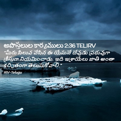 Picture 02 - అపొస్తలుల కార్యములు 2:36 TELIRV - “మీరు సిలువ వేసిన - Bible Verse Picture