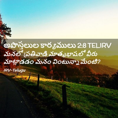 Picture 02 - అపొస్తలుల కార్యములు 2:8 TELIRV - మనలో ప్రతివాడి - Bible Verse Picture