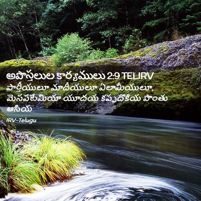 Picture 02 - అపొస్తలుల కార్యములు 2:9 TELIRV - పార్తీయులూ - Bible Verse Picture