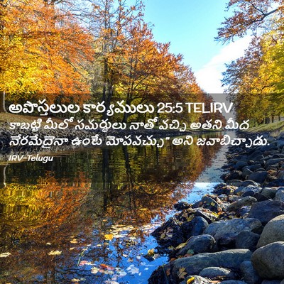 Picture 02 - అపొస్తలుల కార్యములు 25:5 TELIRV - కాబట్టి మీలో - Bible Verse Picture