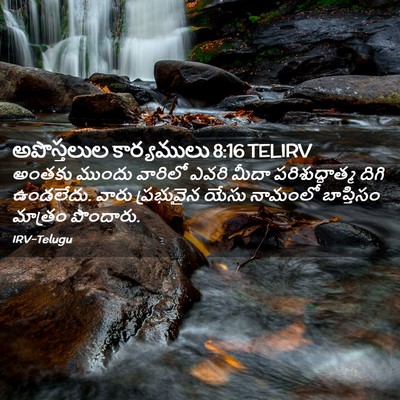 Picture 02 - అపొస్తలుల కార్యములు 8:16 TELIRV - అంతకు ముందు - Bible Verse Picture
