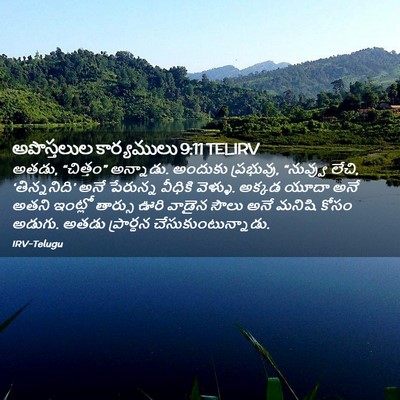 Picture 02 - అపొస్తలుల కార్యములు 9:11 TELIRV - అతడు, “చిత్తం” - Bible Verse Picture