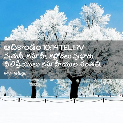 Picture 02 - ఆదికాండం 10:14 TELIRV - పత్రుసీ, కస్లూహీ, - Bible Verse Picture