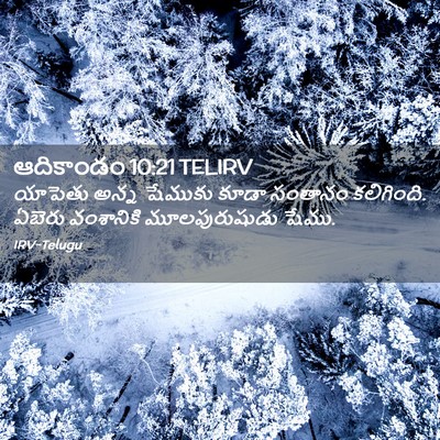 Picture 02 - ఆదికాండం 10:21 TELIRV - యాపెతు అన్న - Bible Verse Picture