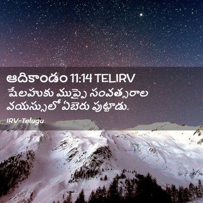 Picture 02 - ఆదికాండం 11:14 TELIRV - షేలహుకు ముప్ఫై - Bible Verse Picture