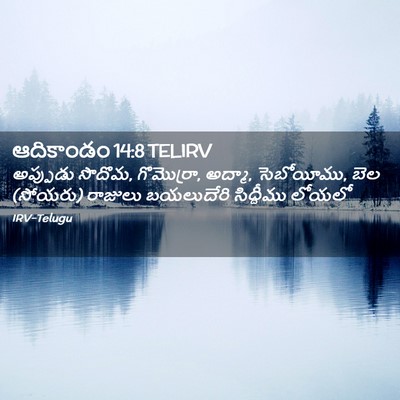 Picture 02 - ఆదికాండం 14:8 TELIRV - అప్పుడు సొదొమ, - Bible Verse Picture