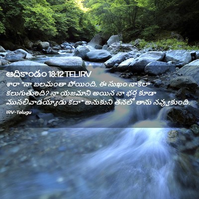 Picture 02 - ఆదికాండం 18:12 TELIRV - శారా “నా బలమంతా - Bible Verse Picture