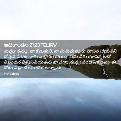 Picture 02 - ఆదికాండం 21:23 TELIRV - నువ్వు నన్ను, నా - Bible Verse Picture