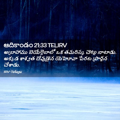 Picture 02 - ఆదికాండం 21:33 TELIRV - అబ్రాహాము - Bible Verse Picture