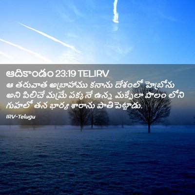 Picture 02 - ఆదికాండం 23:19 TELIRV - ఆ తరువాత - Bible Verse Picture
