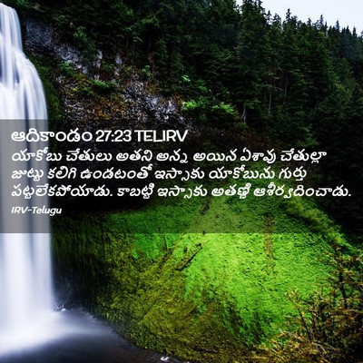 Picture 02 - ఆదికాండం 27:23 TELIRV - యాకోబు చేతులు - Bible Verse Picture