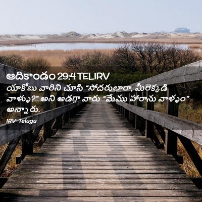 Picture 02 - ఆదికాండం 29:4 TELIRV - యాకోబు వారిని - Bible Verse Picture