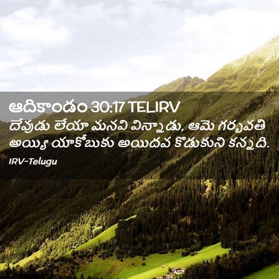 Picture 02 - ఆదికాండం 30:17 TELIRV - దేవుడు లేయా మనవి - Bible Verse Picture