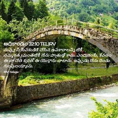 Picture 02 - ఆదికాండం 32:10 TELIRV - నువ్వు నీ - Bible Verse Picture