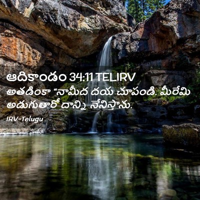 Picture 02 - ఆదికాండం 34:11 TELIRV - అతడింకా “నామీద దయ - Bible Verse Picture