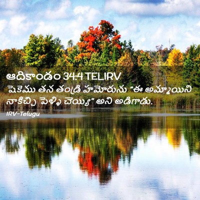 Picture 02 - ఆదికాండం 34:4 TELIRV - షెకెము తన తండ్రి - Bible Verse Picture