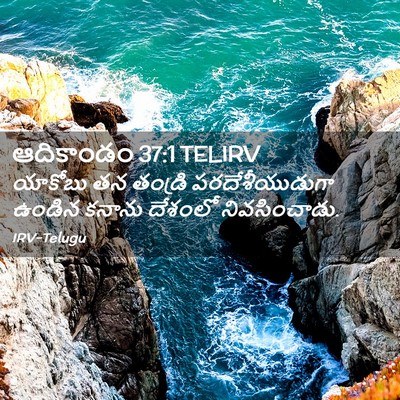 Picture 02 - ఆదికాండం 37:1 TELIRV - యాకోబు తన తండ్రి - Bible Verse Picture