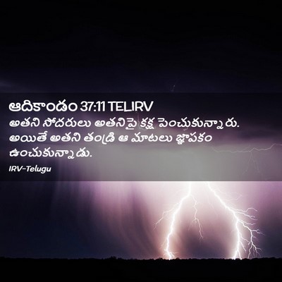 Picture 02 - ఆదికాండం 37:11 TELIRV - అతని సోదరులు - Bible Verse Picture
