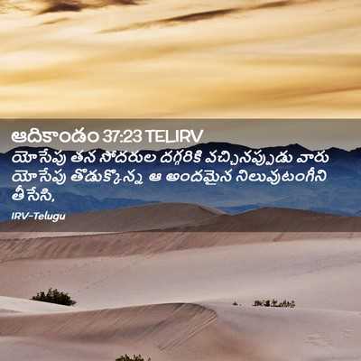 Picture 02 - ఆదికాండం 37:23 TELIRV - యోసేపు తన సోదరుల - Bible Verse Picture
