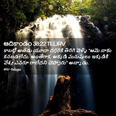 Picture 02 - ఆదికాండం 38:22 TELIRV - కాబట్టి అతడు యూదా - Bible Verse Picture
