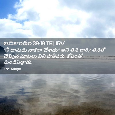Picture 02 - ఆదికాండం 39:19 TELIRV - “నీ దాసుడు నాకిలా - Bible Verse Picture