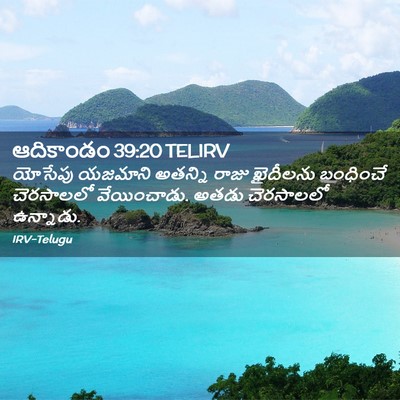 Picture 02 - ఆదికాండం 39:20 TELIRV - యోసేపు యజమాని - Bible Verse Picture