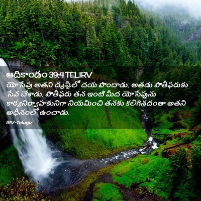 Picture 02 - ఆదికాండం 39:4 TELIRV - యోసేపు అతని - Bible Verse Picture
