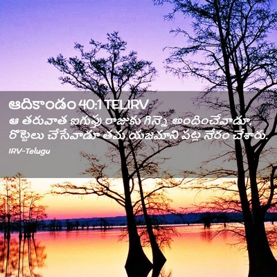 Picture 02 - ఆదికాండం 40:1 TELIRV - ఆ తరువాత ఐగుప్తు - Bible Verse Picture