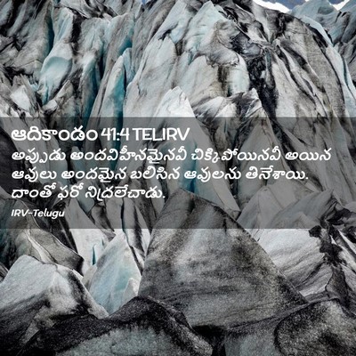 Picture 02 - ఆదికాండం 41:4 TELIRV - అప్పుడు - Bible Verse Picture