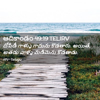 Picture 02 - ఆదికాండం 49:19 TELIRV - దోపిడీ గాళ్ళు - Bible Verse Picture